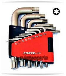 Allen Torx  Κλειδιά  Σετ 15 Tεμ. 5151 FORCE - Εργαλεία Χειρός στο Autotec Δούμας