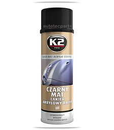 K2 BLACK MAT Βαφή Μαύρη Ματ Spray 500 ML - Λιπαντικά & Χημικά στο Autotec Δούμας