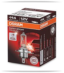 Λάμπα H4 12 V 100/90 W Super Bright Premium  OSRAM -  στο Autotec Δούμας