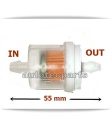 Βενζίνης Φίλτρο Μικρό Κοντό Στρογγυλό 6 mm ATD - Ανταλλακτικά & Αναλώσιμα στο Autotec Δούμας
