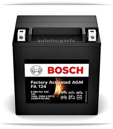 Μπαταρία AGM FA124 12V 14 AH YTX16-BS + L Factory Activated  BOSCH -  στο Autotec Δούμας